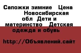 Сапожки зимние › Цена ­ 500 - Новосибирская обл. Дети и материнство » Детская одежда и обувь   